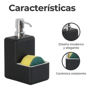 Foto 4 | Dispensador Xtellar De Jabon Liquido Con Esponja Para Baño Y Cocina