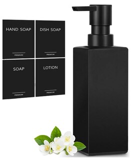 Foto 1 | Dispensador Xtellar De Baño Jabon 350ml Negro Vidrio Esmerilado Negro