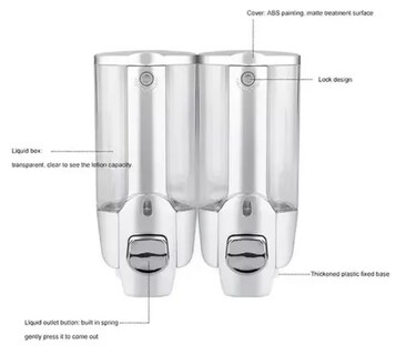 Foto 2 | 4pcs Xtellar Dispensador De Jabón Líquido Despachador Locion Estéril