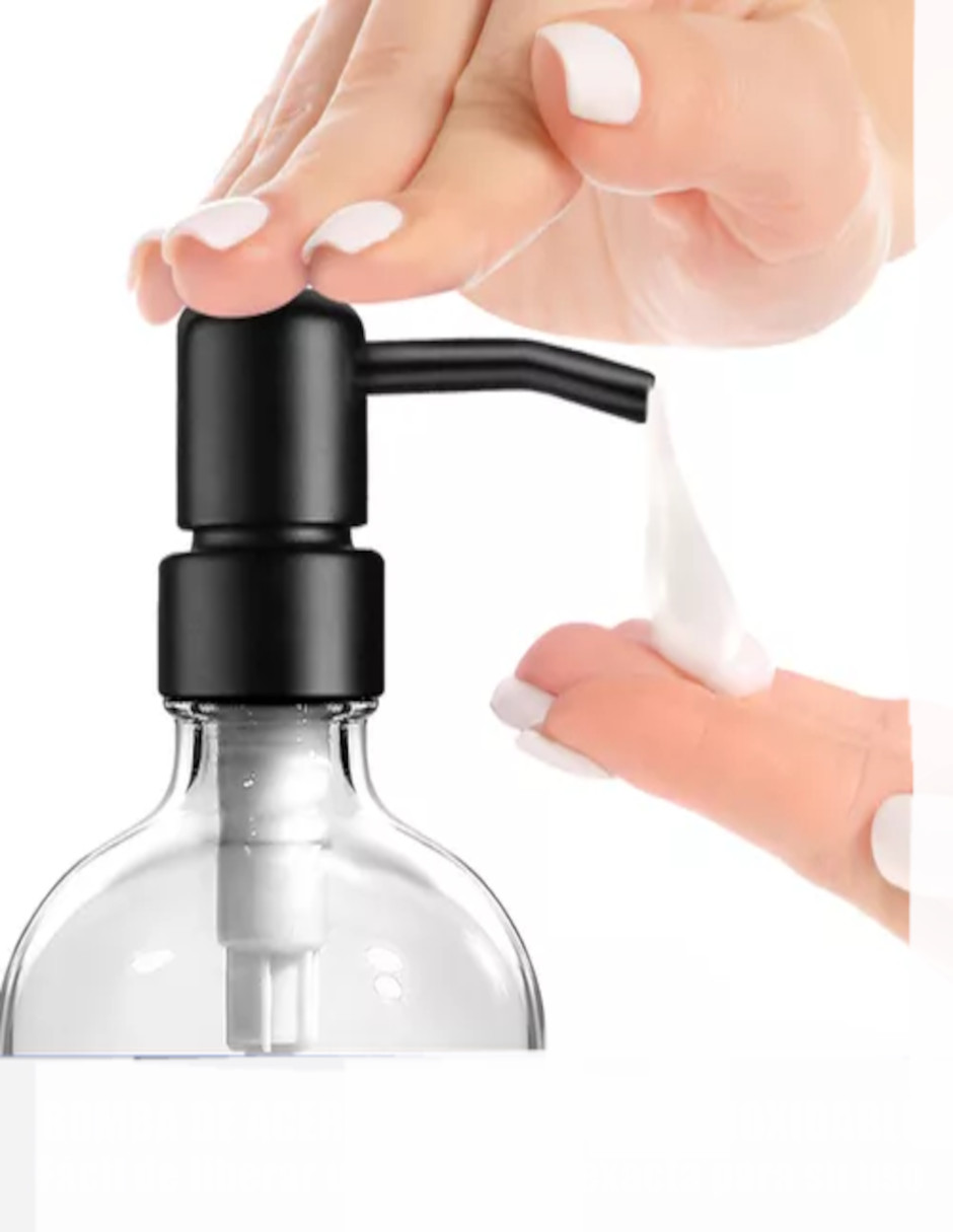 Foto 4 | Dispensador De Jabón 2 Pzas Transparente + Termo Güish Gratis