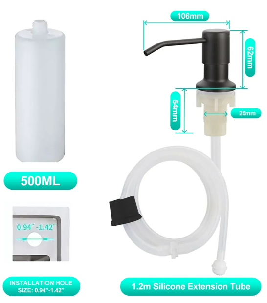 Foto 5 pulgar | Dispensador Xtellar De Jabón Para Fregadero De Cocina De Acero Inoxidable