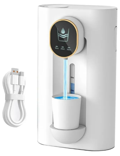 Dispensador Xtellar De Enjuague Bucal Para Baño Con Vasos Magnéticos