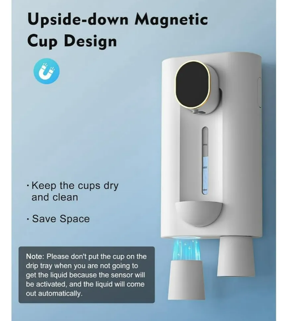 Foto 4 pulgar | Dispensador Xtellar De Enjuague Bucal Para Baño Con Vasos Magnéticos