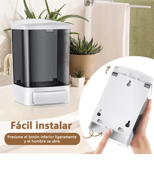 Foto 4 pulgar | 2p Xtellar 1000ml Dispensador De Jabón Líquido Jabonera Gel Alcohol