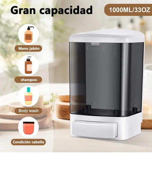 Foto 5 pulgar | 2p Xtellar 1000ml Dispensador De Jabón Líquido Jabonera Gel Alcohol