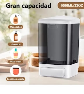 Foto 4 | 2p Xtellar 1000ml Dispensador De Jabón Líquido Jabonera Gel Alcohol