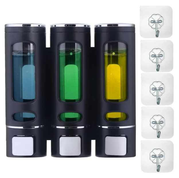 Dispensador Xtellar De Jabón Líquido Dispensador Gel Champú 3*400ml
