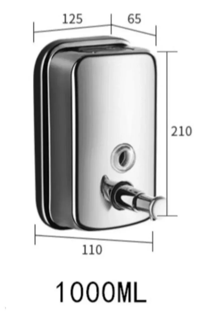 Foto 4 | Dispensador Xtellar De Jabón/gel Rellenable De 1 Litro D/acero Inox