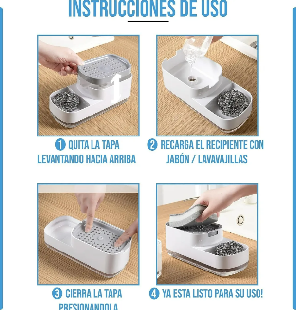Foto 5 pulgar | Dispensador Xtellar de Jabón Líquido para Esponja