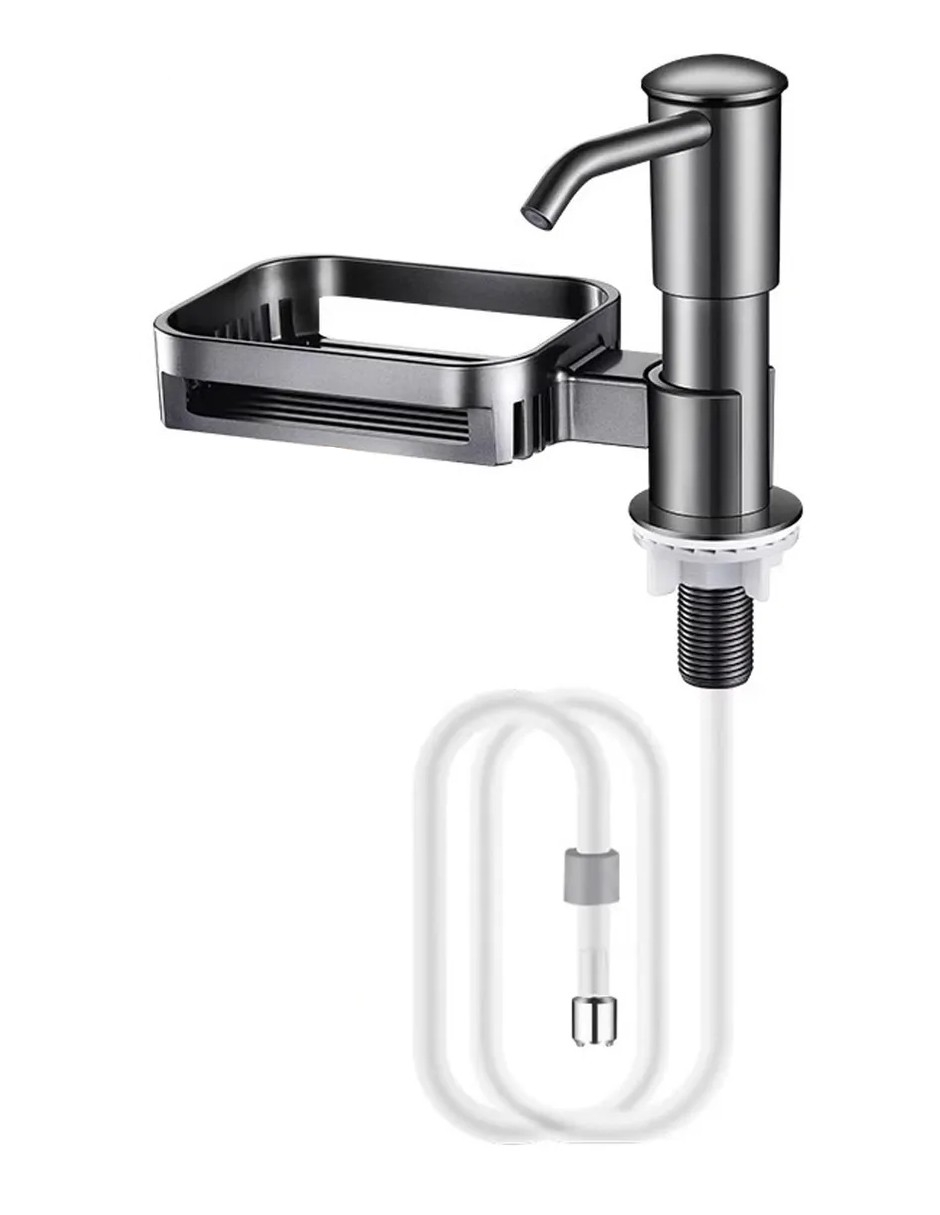 Foto 4 pulgar | Dispensador De Jabon Liquido Con Porta Esponja + Gratis Termo Güish De Regalo