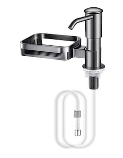 Foto 3 | Dispensador De Jabon Liquido Con Porta Esponja + Gratis Termo Güish De Regalo