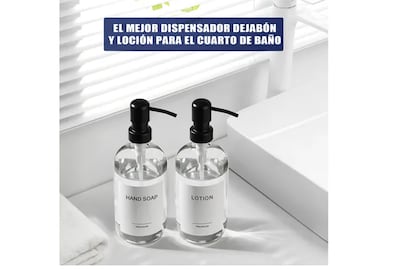 Foto 5 | Xtellar: Kit Dual Elegante De Dispensadores De Jabón En Vidrio Mate De Primera Calidad Para Baño Y Cocina