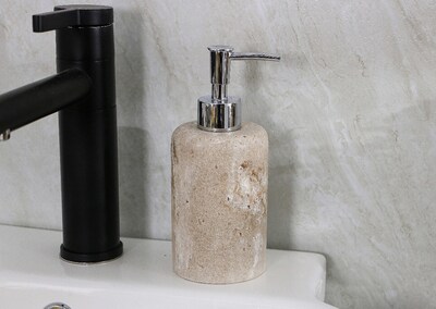 Foto 4 | Dosificador Zense Sidney Marmoleado Beige