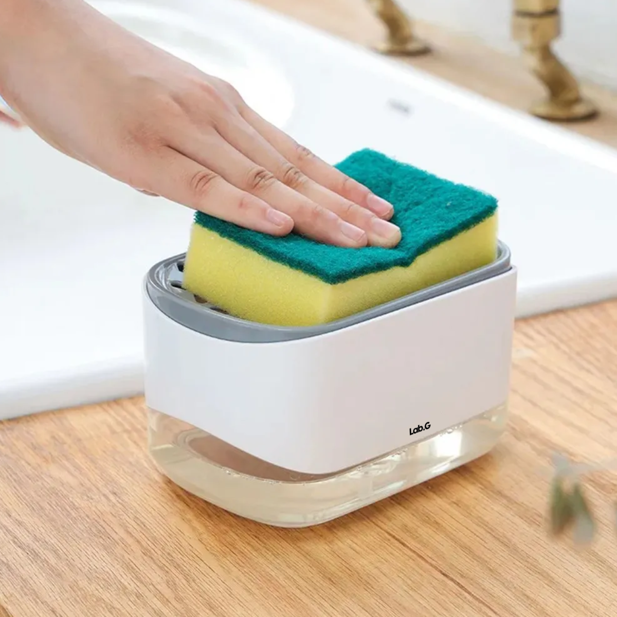Foto 5 | Dispensador De Jabón Para Cocina, Dispensador De Líquido Gel Lab.g Blanco