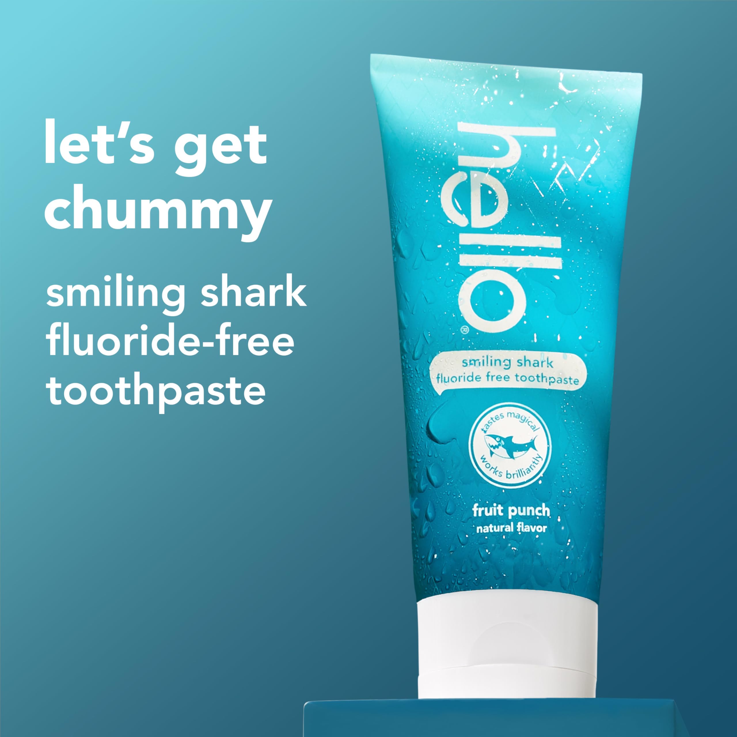 Foto 3 pulgar | Pasta De Dientes Hello Smiling Shark Fruit Punch Sin Flúor 125ml - Venta Internacional.