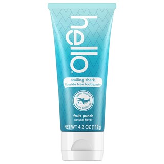 Foto 6 | Pasta De Dientes Hello Smiling Shark Fruit Punch Sin Flúor 125ml - Venta Internacional.