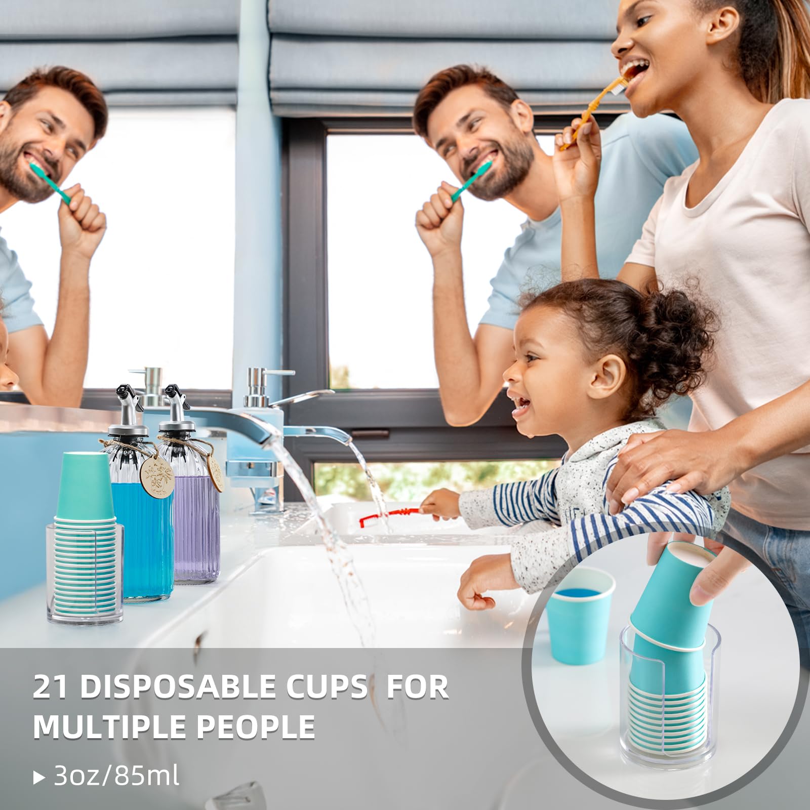 Foto 6 pulgar | Dispensador De Enjuague Bucal Landneoo Glass, 500 Ml, Paquete De 2 Con Accesorios - Venta Internacional.