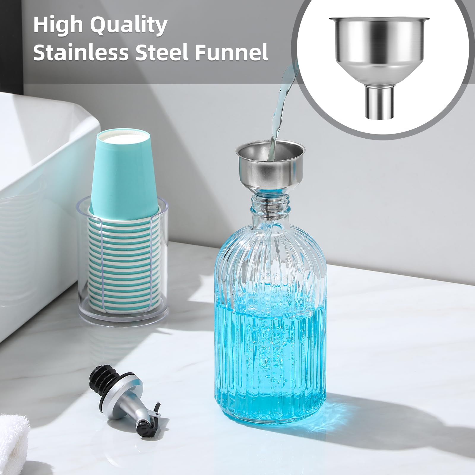 Foto 7 pulgar | Dispensador De Enjuague Bucal Landneoo Glass, 500 Ml, Paquete De 2 Con Accesorios - Venta Internacional.
