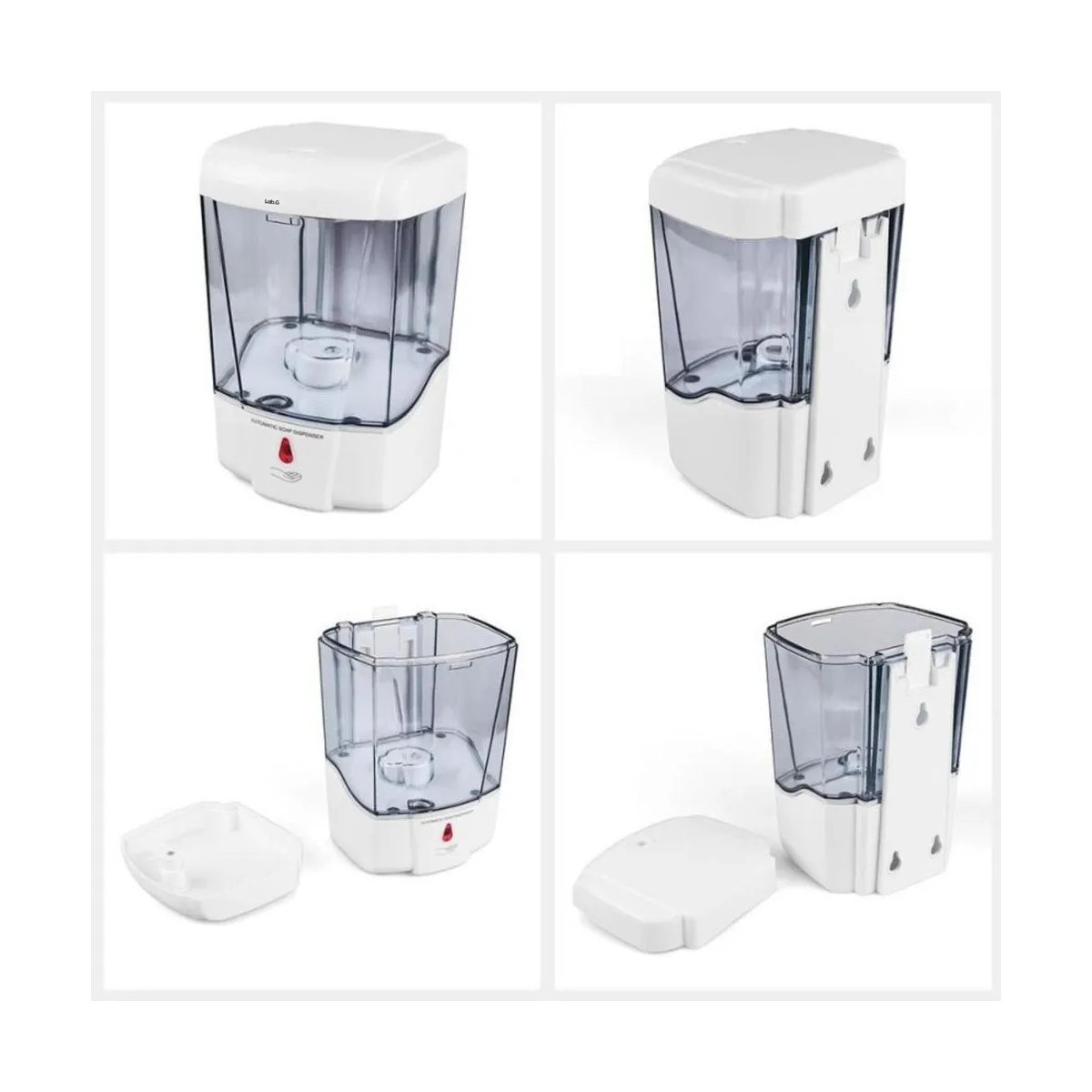 Foto 4 pulgar | Dispensador Automático De Jabón De Gel Antibacteriano 700ml Lab.g Blanco