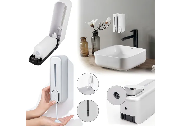 Xtellar Dispensador De Jabón Líquido Premium 350ml En Blanco Elegante