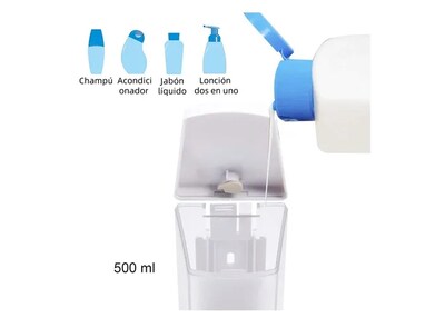 Foto 4 | Xtellar Dispensador De Jabón Líquido, Champú Y Desinfectante, Elegante Y Duradero 500ml