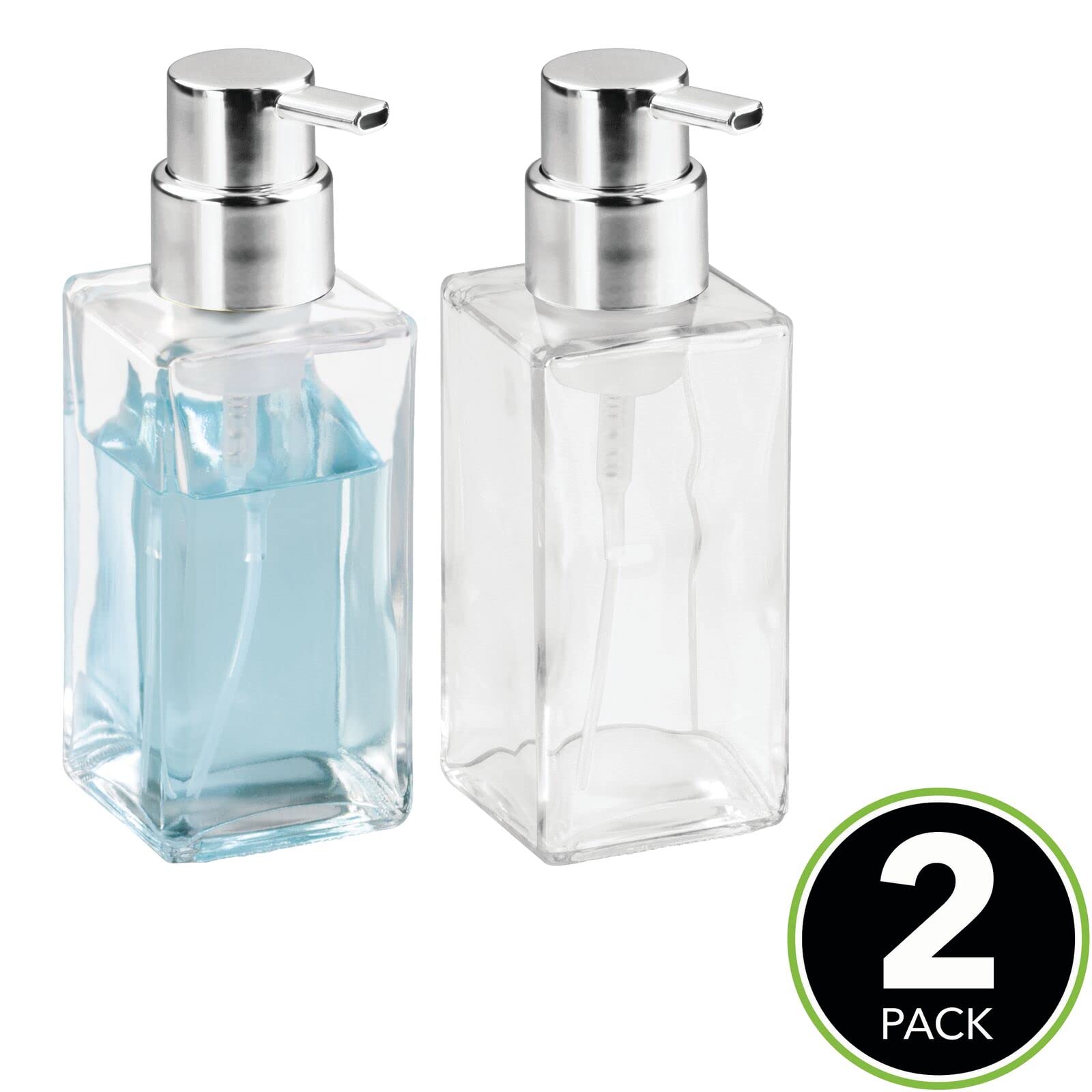 Foto 3 pulgar | Dispensador De Jabón Espumoso Para Manos Mdesign Glass  414 Ml  Paquete De 2 - Venta Internacional.