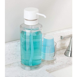 Foto 2 | Dispensador De Enjuague Bucal Mdesign Lumiere Con 8 Vasos De Papel De Plástico - Venta Internacional.