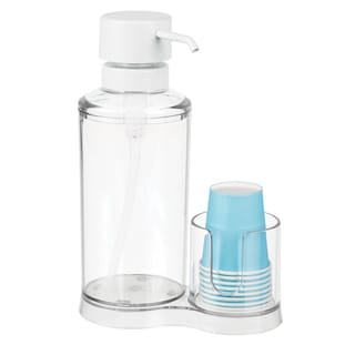 Foto 6 | Dispensador De Enjuague Bucal Mdesign Lumiere Con 8 Vasos De Papel De Plástico - Venta Internacional.
