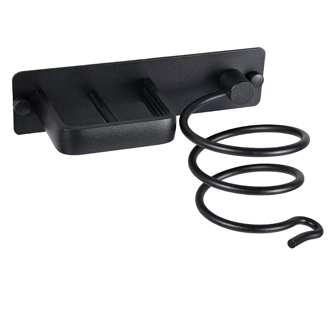 Foto 2 pulgar | Soporte para Secadora o Plancha de Pelo para Baño Montaje Negro