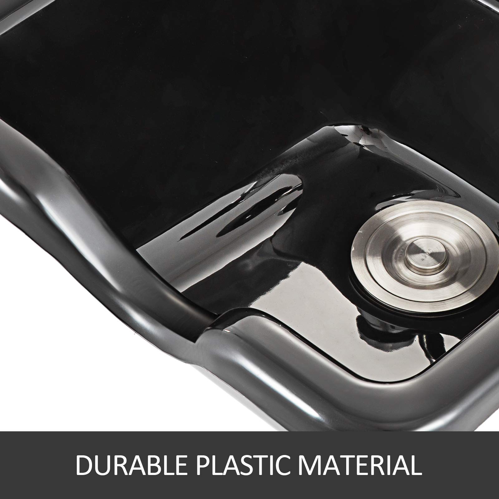 Foto 5 | Lavabo Shampoo Bowl Vevor Para Salón De Belleza, Plástico Abs, Color Negro - Venta Internacional.