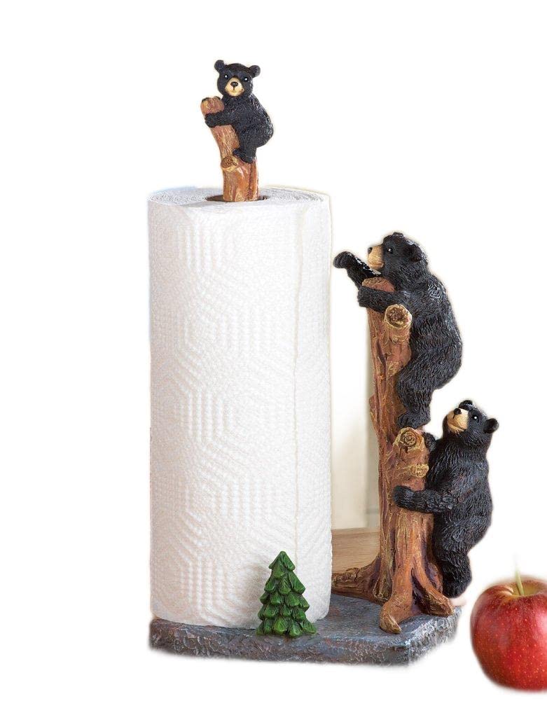 Soporte para Toallas de Papel Collections Etc Northwoods Bears Resin - Venta Internacional