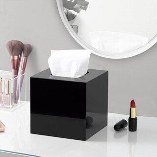 Foto 5 | Dispensador De Pañuelos Faciales Hblife Cuadrado De Acrílico Negro - Venta Internacional.