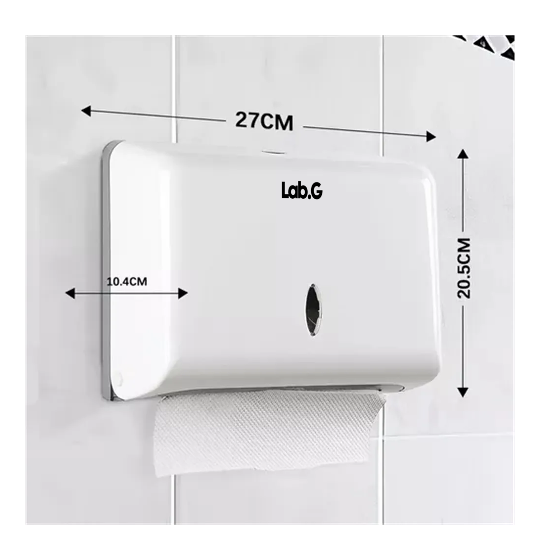 Foto 4 pulgar | Dispensador De Papel Toallas Sanitas Para Cocina Y Baños Blanco