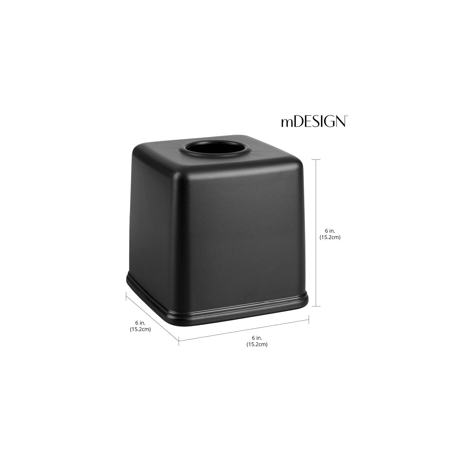 Foto 4 | Funda Para Pañuelos Faciales  Diseño M  Plástico  Negro - Venta Internacional.