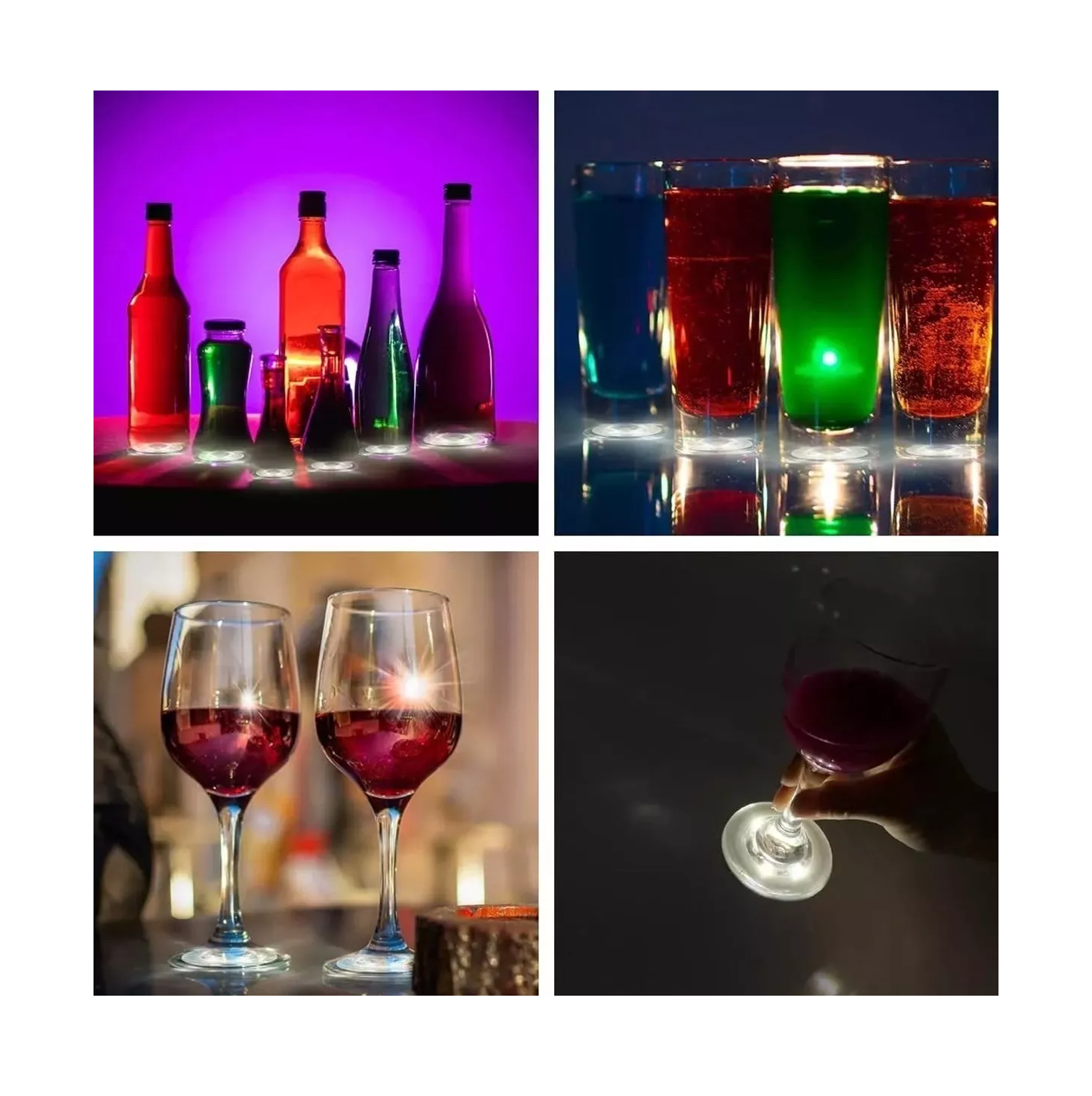 Foto 6 pulgar | Portavasos Belug con Luz Led 16 Piezas