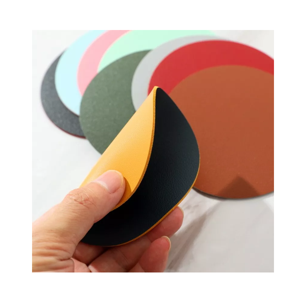 Foto 4 pulgar | Posavasos Antideslizantes Grandes 10 Cm 10 Piezas Bicolor