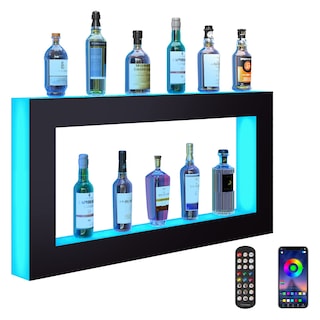 Foto 1 | Estante Expositor Cuadrado Vevor Para Botellas De Licor Con Iluminación Led, 122 Cm - Venta Internacional.