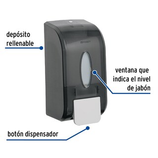 Foto 2 | Dosificador Truper De Abs Para Jabón Líquido, Humo, Foset