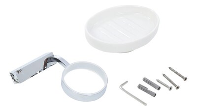 Foto 2 | Jabonera de Cristal Gravita AB 1906.5A 05 color Blanco