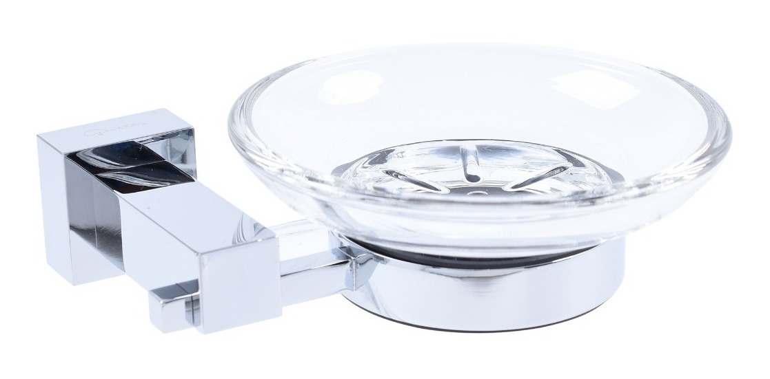 Foto 1 | Jabonera de Cristal con Base Gravita color Plata