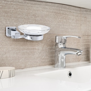 Foto 3 | Jabonera de Cristal con Base Gravita color Plata