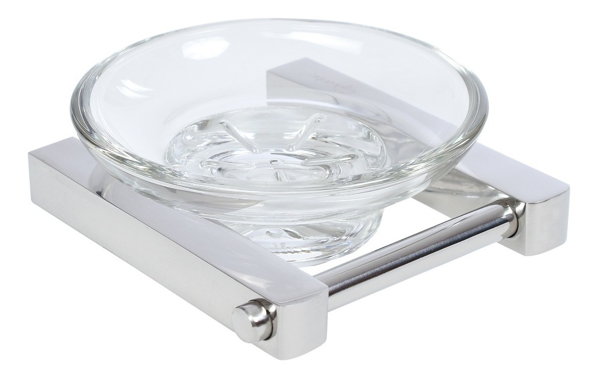 Foto 2 pulgar | Jabonera de Cristal con Base Gravita AB 1913.5A 46 color Plata