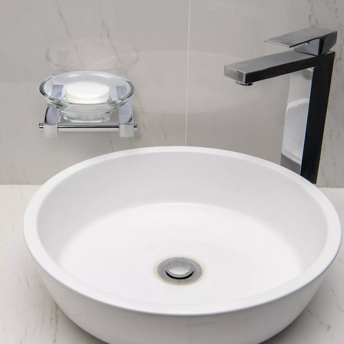 Foto 4 pulgar | Jabonera de Cristal con Base Gravita AB 1913.5A 46 color Plata