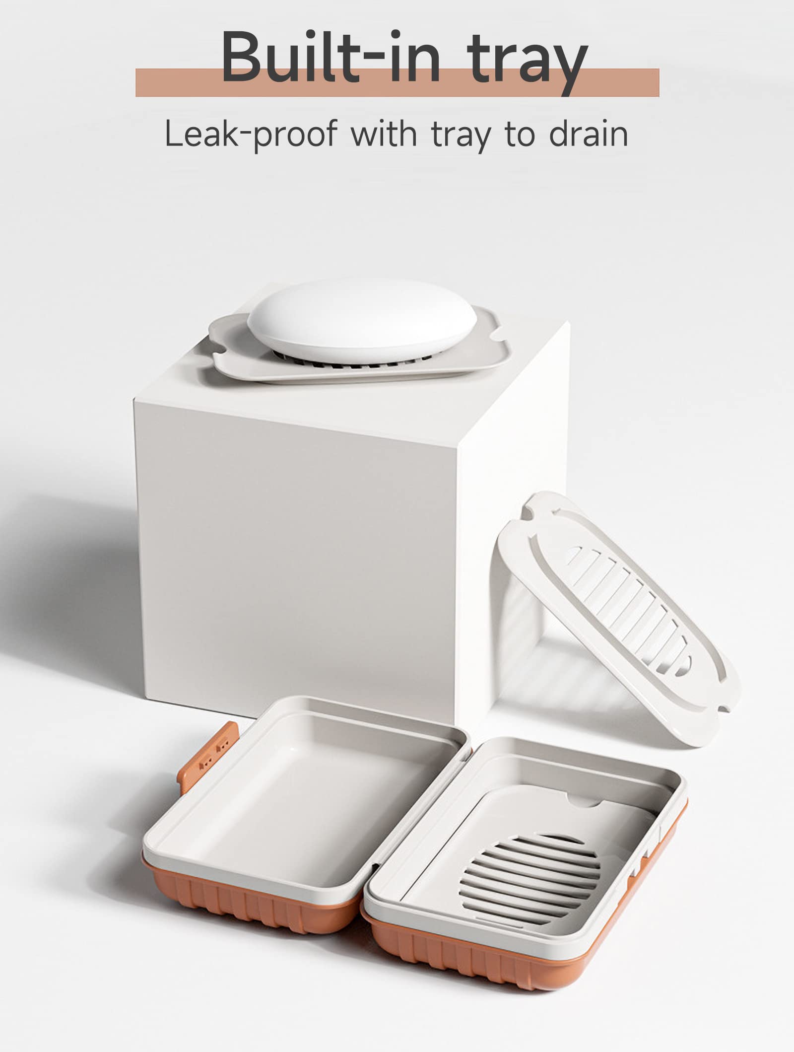 Foto 3 pulgar | Jabonera de Viaje Doter a Prueba de Fugas con Tapa y Soporte para Drenar Jabón - Venta Internacional