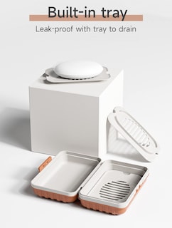 Foto 2 | Jabonera de Viaje Doter a Prueba de Fugas con Tapa y Soporte para Drenar Jabón - Venta Internacional