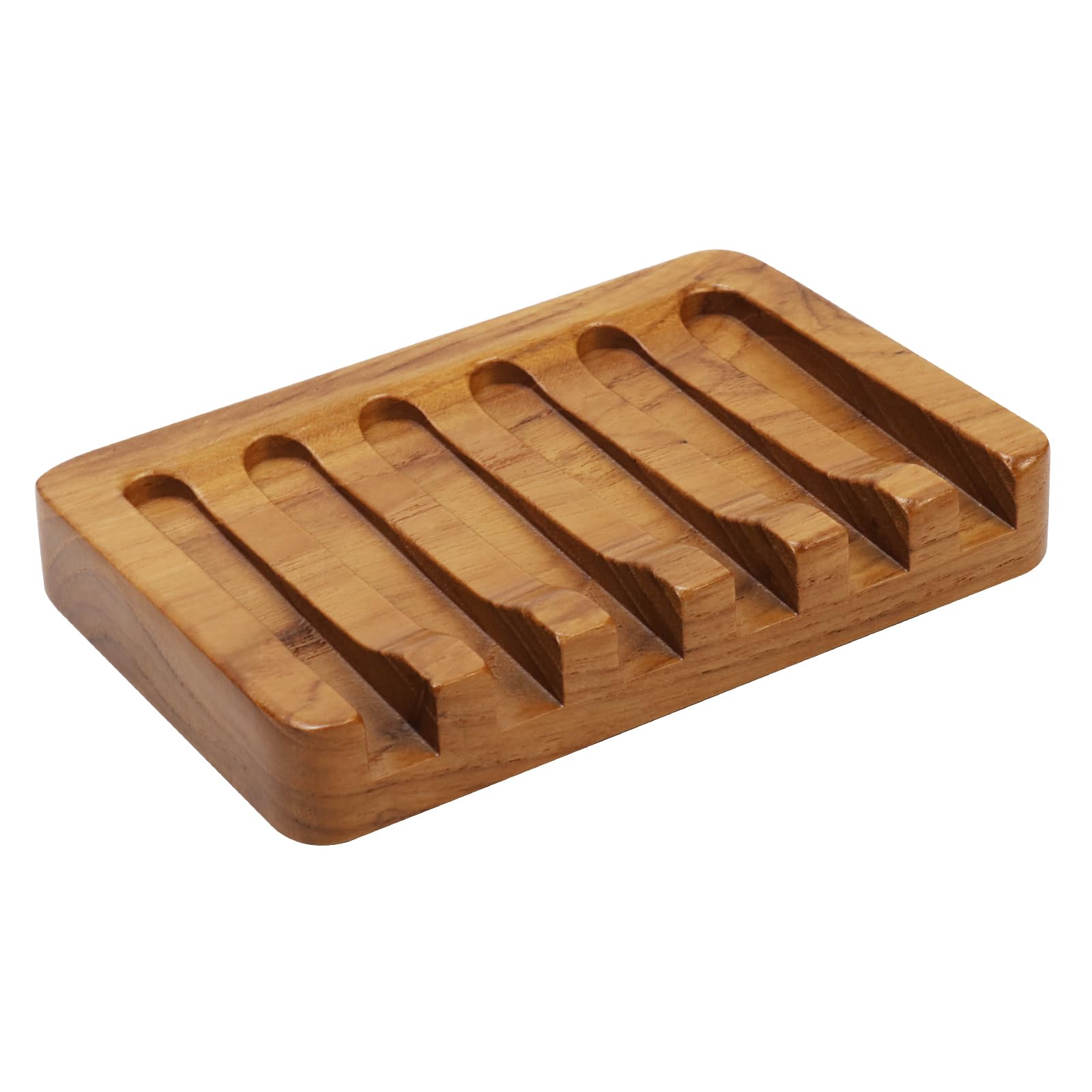 Jabonera HTB Diseño Inclinado de Cascada Madera de Teca Natural - Venta Internacional