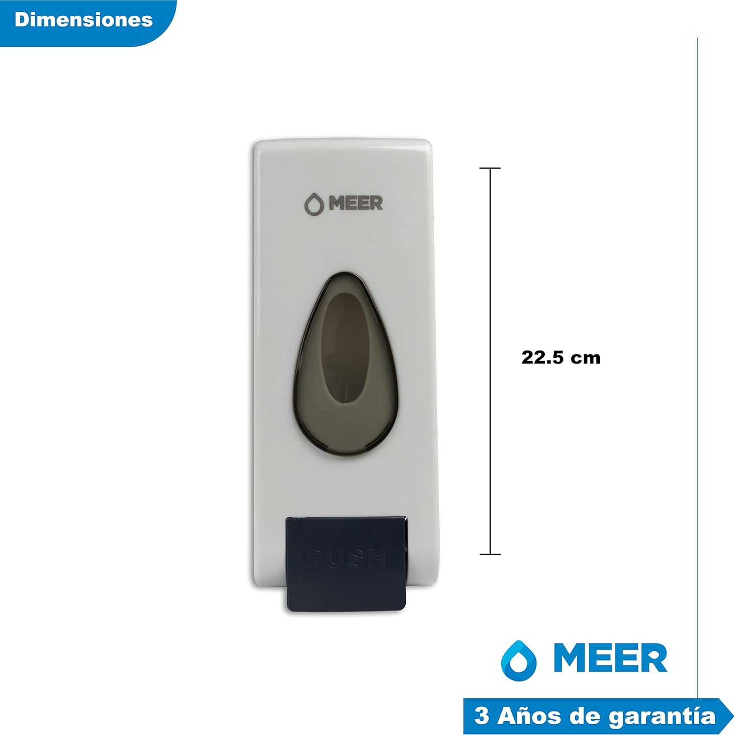 Foto 3 pulgar | Dispensadores De Jabón De Plástico, Color Blanco Con Capacidad De 600 Ml C/u (incluye 2 Despachadores De Jabon