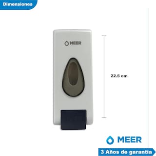 Foto 2 | Dispensadores De Jabón De Plástico, Color Blanco Con Capacidad De 600 Ml C/u (incluye 2 Despachadores De Jabon