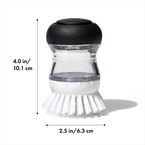 Foto 6 | Cepillo Dispensador De Jabón Oxo Good Grips, Color Negro, Transparente Y Blanco - Venta Internacional.