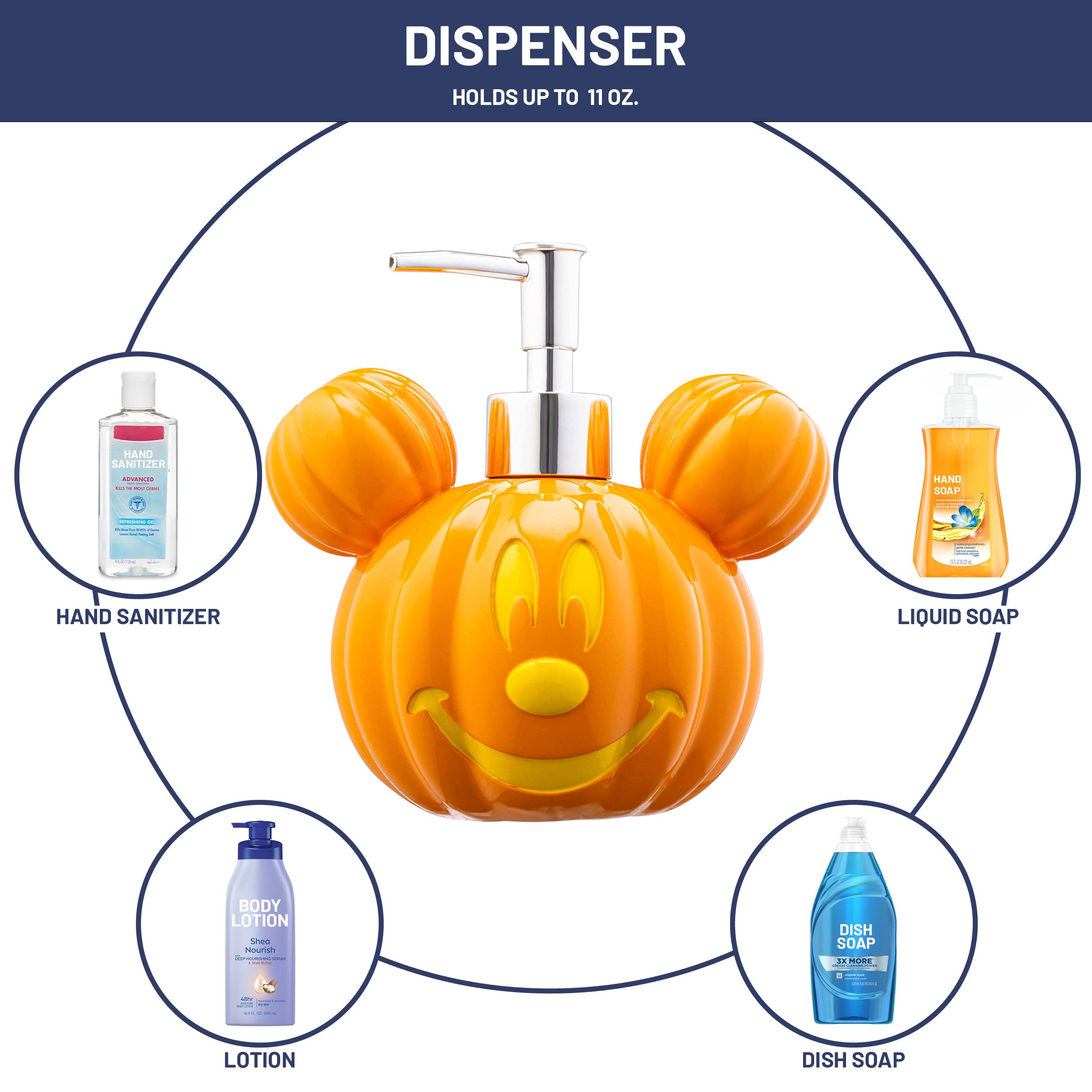 Foto 2 | Dispensador de Jabón Jay Franco Disney Mickey Mouse Pumpkin- Venta Internacional